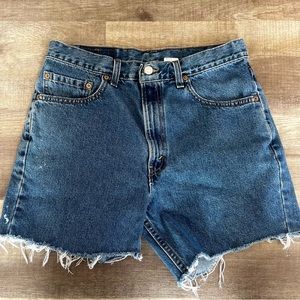 Vintage Levi’s Medium Wash 505 Distressed Shorts